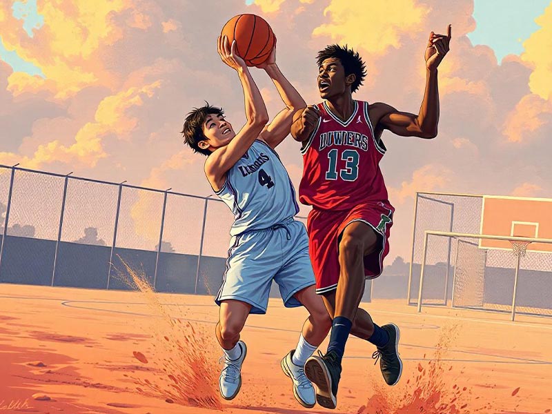 这咋防啊！韩国6号李政玹顶着廖三宁，三分线外两步无解轰进！